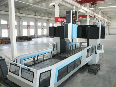 Фрезерно-расточный станок портального типа (неподвижная траверса, подвижный стол)