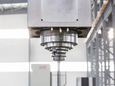 Фрезерно-расточный станок портального типа (подвижная траверса, неподвижный стол)